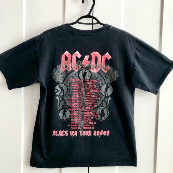 AC/DC,‎ Black Ice, 2008/2009, Tour Shirt, Good Vintage Condition, Size M - Picture 2 of 7